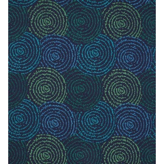 The House of Scalamandré Coriolis Fabric, Ocean Deep For Sale