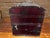 Chinese Vintage Chinese Cultural Revolution Relief Lacquer Trunk Box Raised Pomegranate For Sale - Image 3 of 12