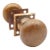 Vintage 2.125 In. Brass Passage Door Knob Set For Sale