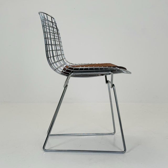 1 of 3 Mid century wire Chrome side chair by Harry Bertoia, Italy 1980s Original side chair designed by Harry Bertoia in...