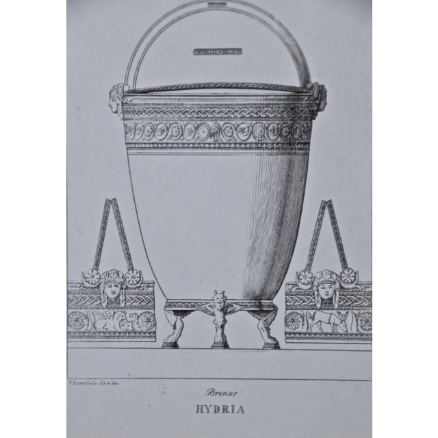 Three 19th C. Engravings of Classical Italian Bronze Architectural Elements, 1889 For Sale - Image 4 of 12