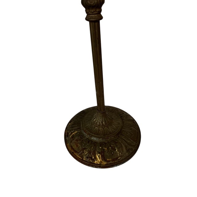 Antique Patinated Gilt Cast Iron Marble Top Drink Table For Sale - Image 6 of 9