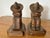 Vintage carved wood pair of señor and señorita bookends from the 1960's, a pair. Excellent details, from braids to toes....