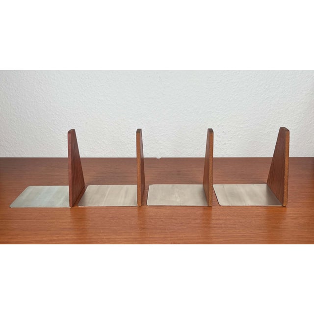 Mid-Century Modern Danish Bookends in Teak, 1960s, Set of 4 For Sale - Image 6 of 18