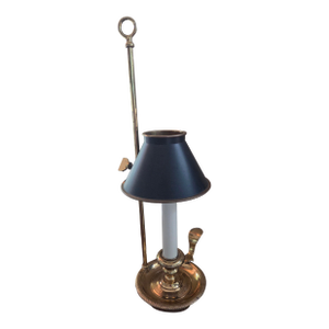 Mid 20th Century French Candlestick Bouillotte Table Lamp