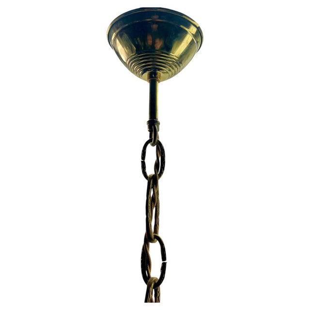 Art Nouveau Hanging Lamp from Val Saint Lambert, 1930s For Sale - Image 15 of 18