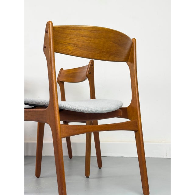 Danish Teak Dining Chairs by Erik Buch for Od Møbler, 1960s, Set of 4 For Sale - Image 10 of 18