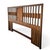 Mid-Century Modern Walnut Veneer King Headboard With Chrome Trim For Sale - Image 17 of 18