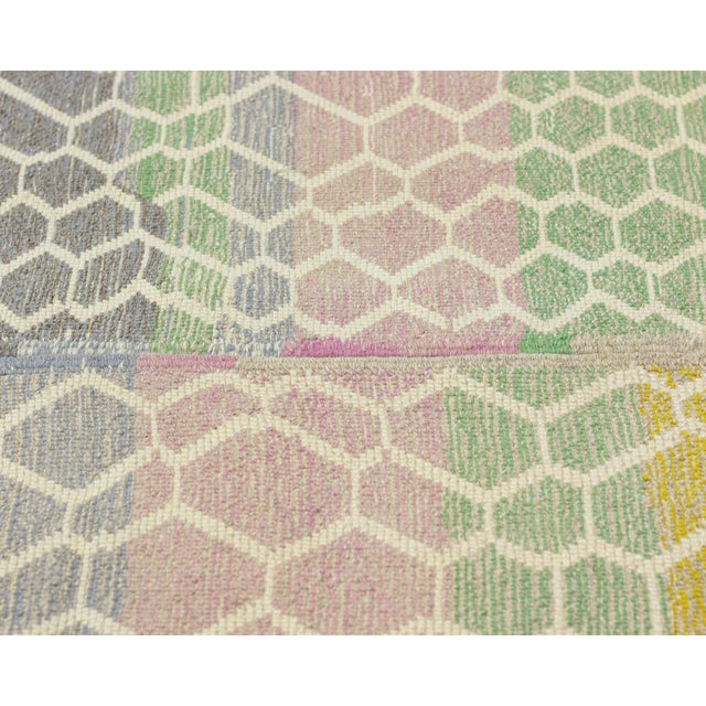 Hand-Knotted Wool Rug by Azele Studio For Sale - Image 9 of 11