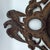 This scarce Civil War-era cast-iron patriotic frame features a spread-wing American eagle, scrolling foliage, draped...