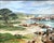 Gorgeous seascape of Pacific Grove, California just north of Carmel by Marie Duncan (American, 20th Century), c. 1990....