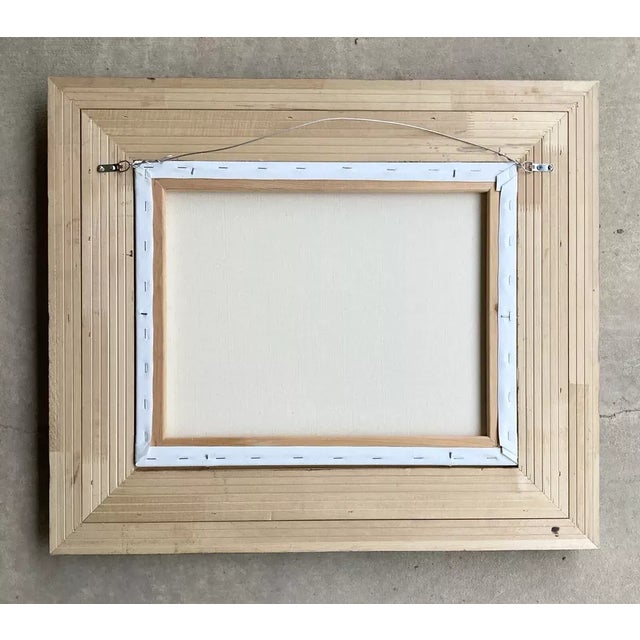 Green 1970s Charles Summey Original Landscape Oil Painting on Canvas, Framed For Sale - Image 8 of 8