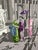 1970s Zuber Tri-Fold 3 Part Mural Screen Gray Tones Pink Purple Green Figures For Sale - Image 5 of 12
