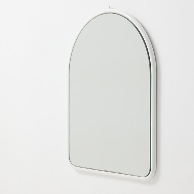 French Arch Mirror with Lacquered White Frame, 1970s For Sale - Image 4 of 11