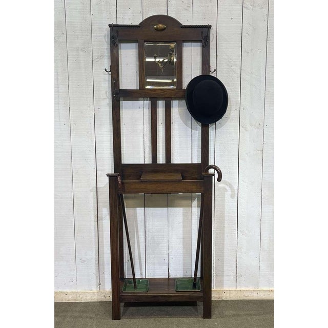 English Coat Rack in Oak For Sale - Image 9 of 15