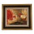 Original Rooster Oil Painting by Miami Artist Nuria Mesa For Sale