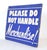 Traditional Vintage Please Do Not Handle Merchandise! Retail Wall Sign For Sale - Image 3 of 8
