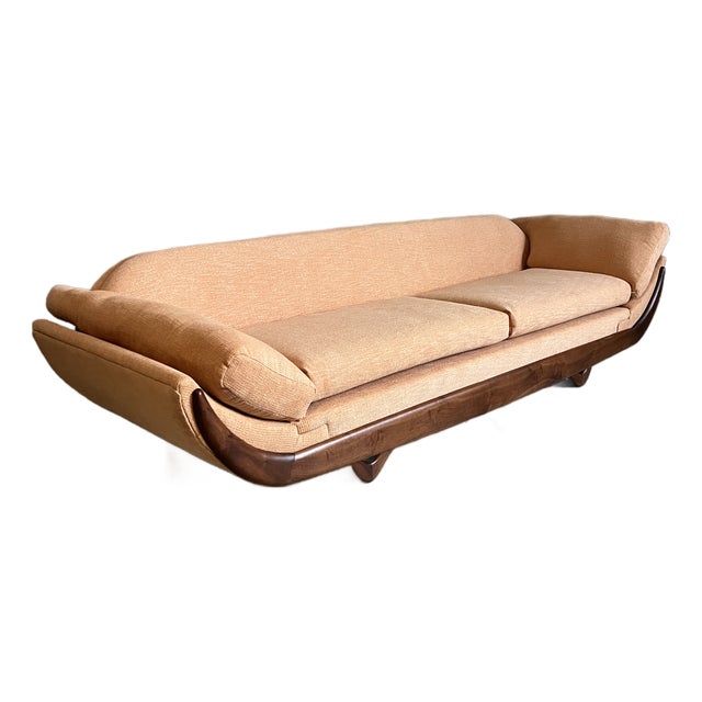 Mid Century Modern Newly Upholstered Adrian Pearsall Sofa For Sale