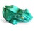 2020s Grand Emerald Green Glazed Ceramic Frog Tureen or Container For Sale - Image 5 of 8