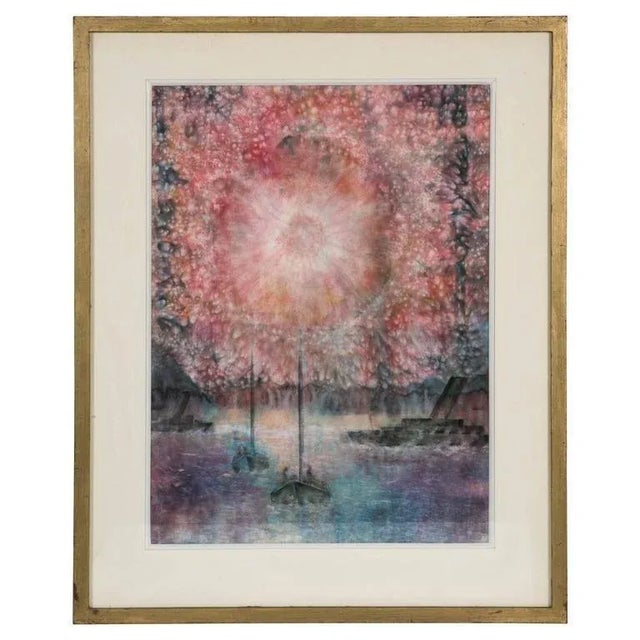 Bauhaus Watercolor by Henri Pfeiffer, 1928 For Sale - Image 9 of 9