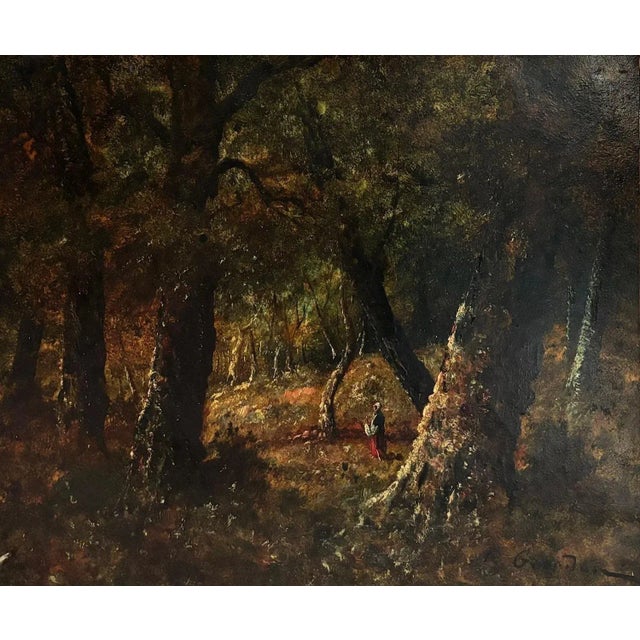 Oil on canvas sold with original frame Total size with frame 86x76 cm René Gourdon was a French painter active during the...