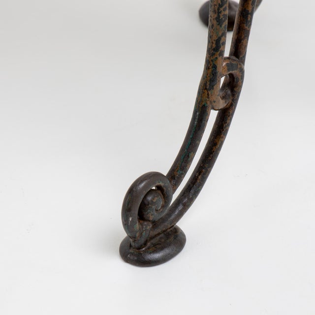 Metal Gueridon with Pietra Dura Top, Italy, 1800s For Sale - Image 7 of 9