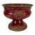 Short Italian Red Glaze Pedestal Urn For Sale