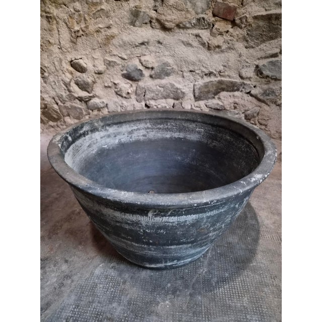 Antique French Rustic Terracotta Wash Trough, Auvergne, 19th Century For Sale - Image 11 of 18