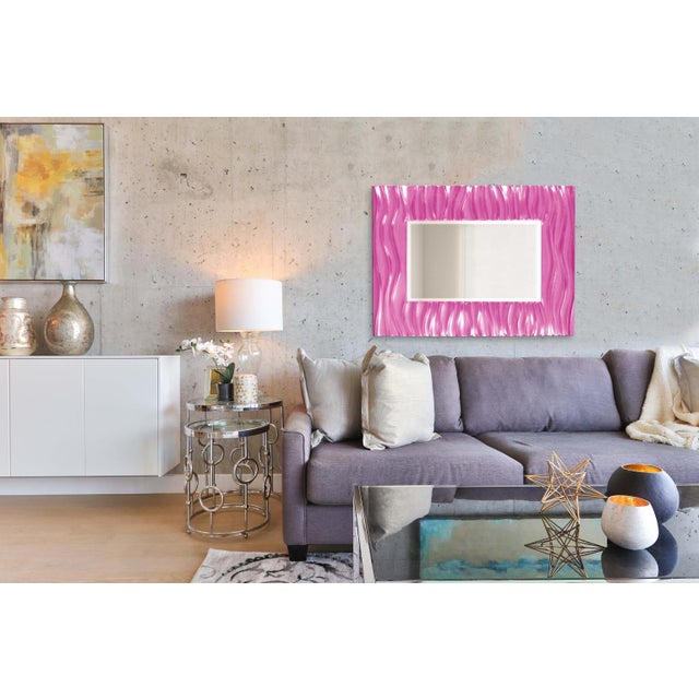 Zenith Mirror - Glossy Hot Pink For Sale In Chicago - Image 6 of 6