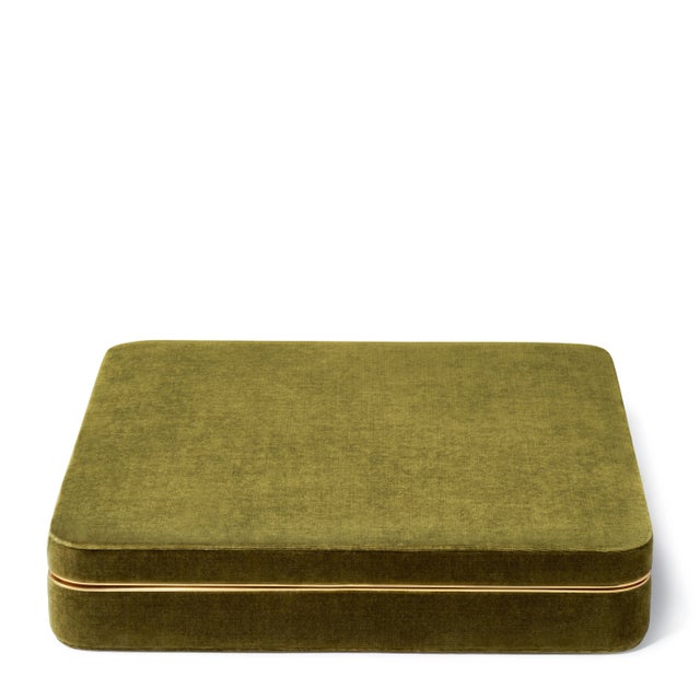 Contemporary AERIN Velvet Chess Set, Moss For Sale - Image 3 of 4