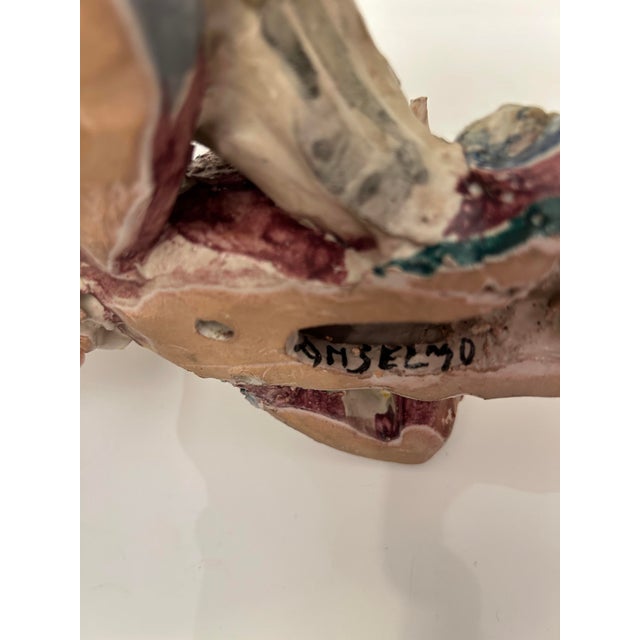 Ceramic Futurist Albissola Ceramic Wall Sculpture by Anselmo Mario, Italy, 1960s For Sale - Image 7 of 9