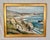 This sprawling coastline on a 40" x 30" canvas is presented in a custom hand-rubbed gold leaf frame. The Post-...