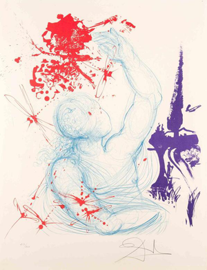 After Salvador Dalí­, Pubertat Lithograph Edition 217/300, 1973, Lithograph