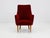 Textile Small Armchairs with High Backrests in the style of Gio Ponti, Italy, 1950, Set of 2 For Sale - Image 7 of 15