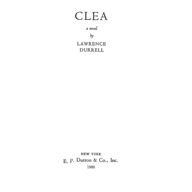 Traditional "Clea" 1960 Durrell, Lawrence For Sale - Image 3 of 5