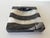 Postmodern Vintage Postmodern Black & White Striped Marble Ashtray For Sale - Image 3 of 12