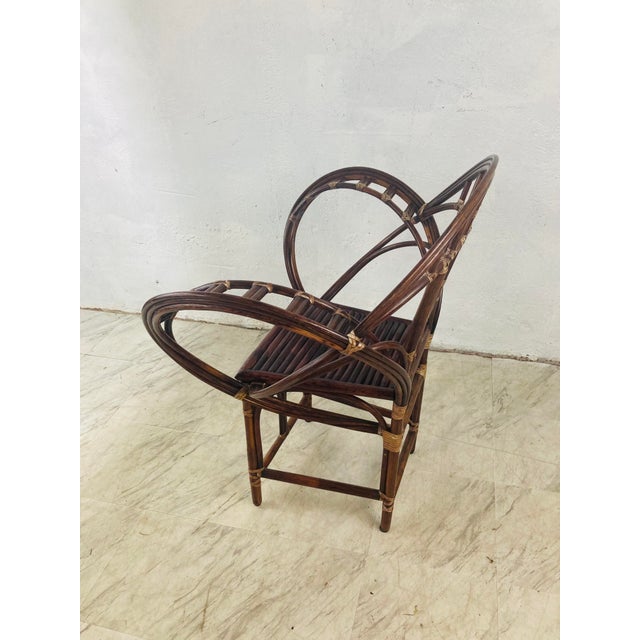 1980s McGuire Rattan Butterfly Chair Chairish