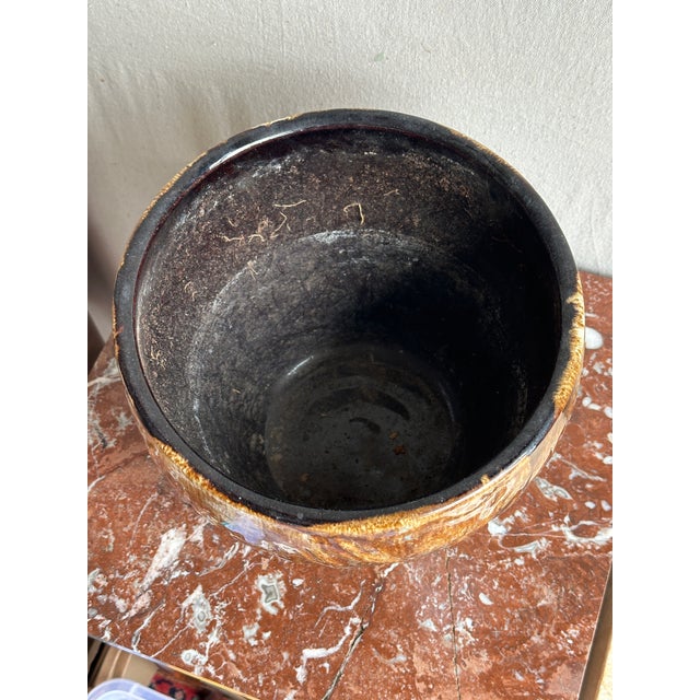 Robinson Ransbottom Pottery Co. Robinson Ransbottom Pottery Co. Sun and Moon Jardinere Planter For Sale - Image 4 of 5