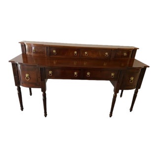 1990s Henredon Ralph Lauren Two-Tiered Sideboard For Sale