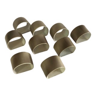 Vintage Plastic Napkin Rings- Set of 9 For Sale