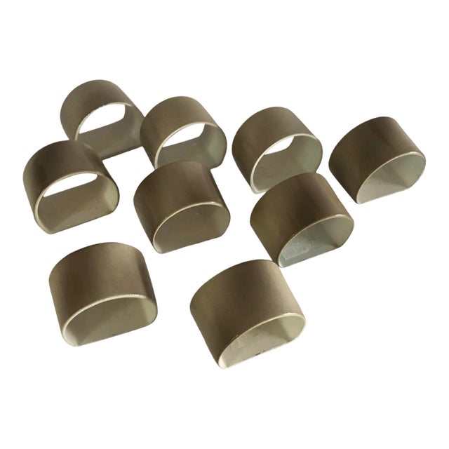 Vintage Plastic Napkin Rings- Set of 9 For Sale
