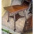 Brown Late 19th Century Arts and Crafts Era Oak Side Table With Huge Metal and Glass Ball-and-Claw Feet For Sale - Image 8 of 10