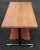 Teak & Steel Side Table on Wheels, 1970s For Sale - Image 3 of 6