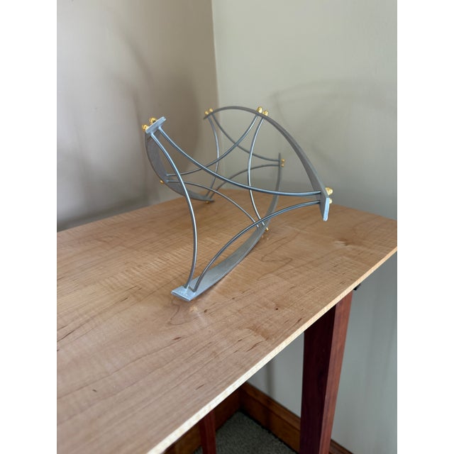 Signed 1999 Bruce R. MacDonald Triple Helix Sculpture For Sale In Philadelphia - Image 6 of 9
