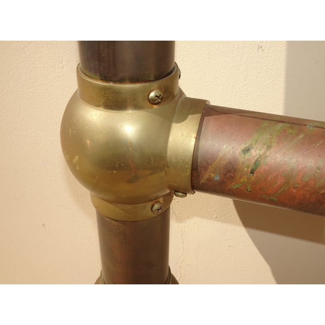 Antique Brass Bed Frame Headboard Footboard & Rails ~ French Country For Sale - Image 13 of 17