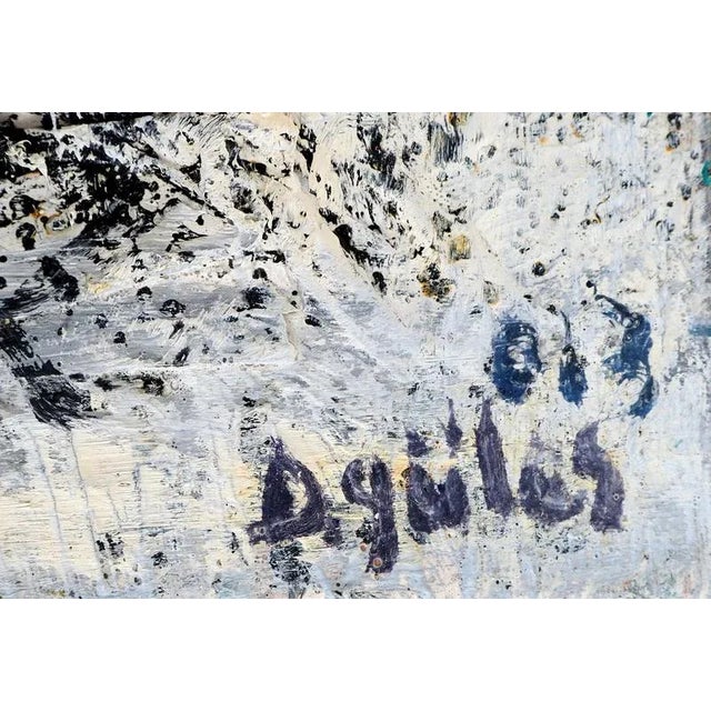 Dyap GULER (1960-2014) Dread, male portrait of Art Brut Mixed technique, collage and oil painting Signed by the artist...