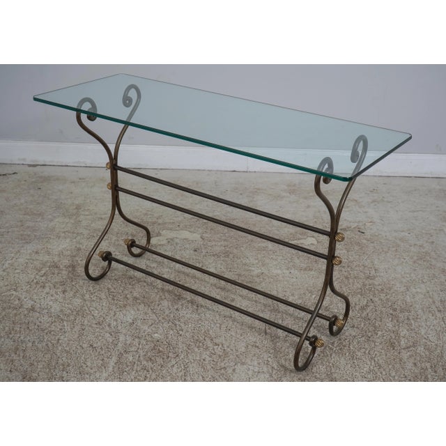 Age: Approx: 10 Years Old Details: High Quality Construction Nice Scrolled Heavy Iron Base Brass Finial Offered @ Fraction...