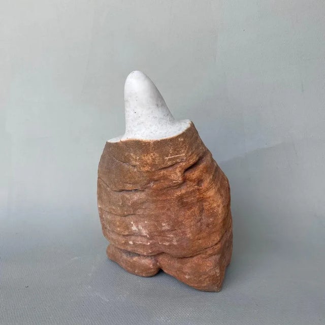 On top it is bright marble sculpture by tom von kaenel dimensions: d 11 x w 15 x h 23 cm materials: marble tom von kaenel,...