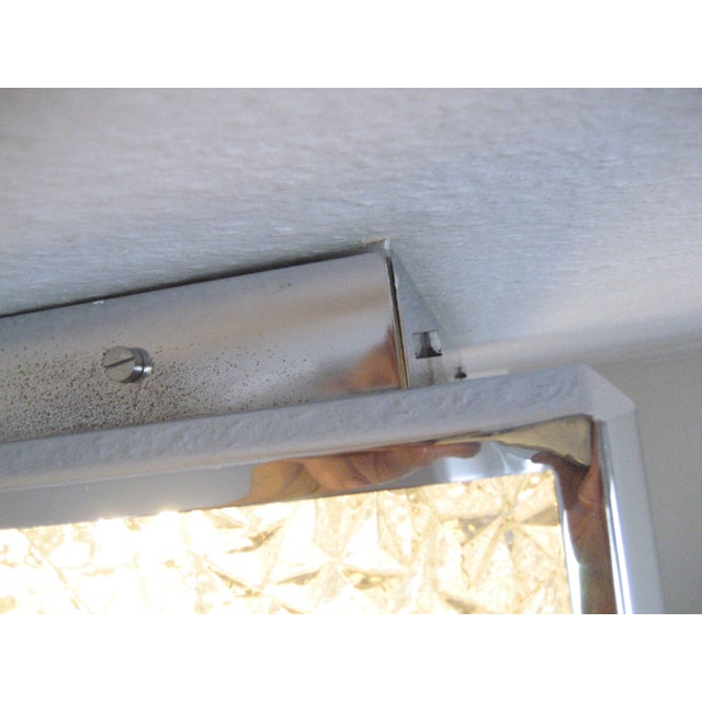 Vintage Ceiling Lamp with Plastic Plates in Chrome-Plated Profiles, 1970s For Sale - Image 12 of 18