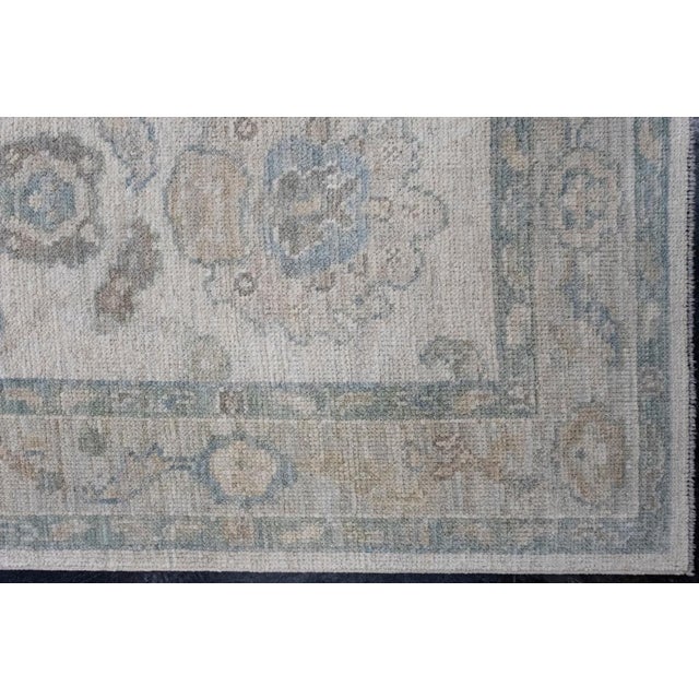 Turkish Oushak Runner Rug 2'11" x 24'11" For Sale - Image 4 of 8